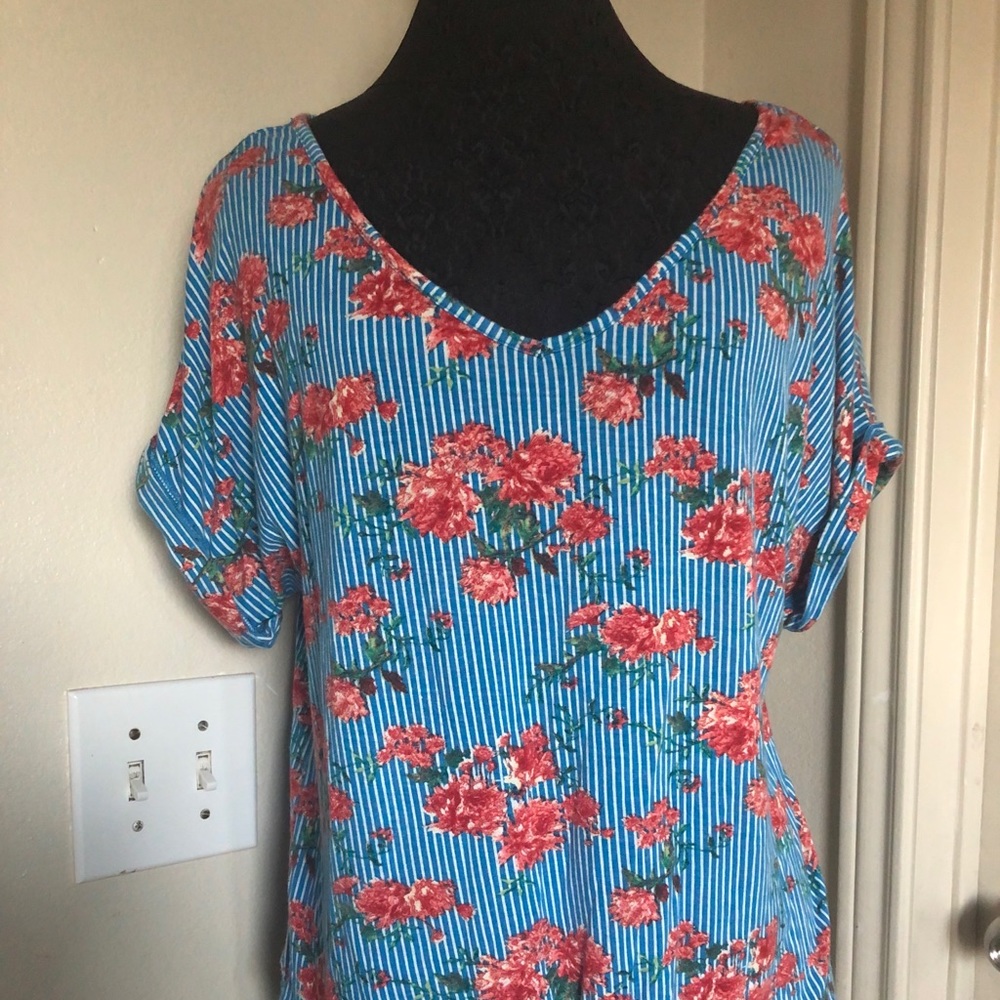 Liberty Love Striped and Floral Top
